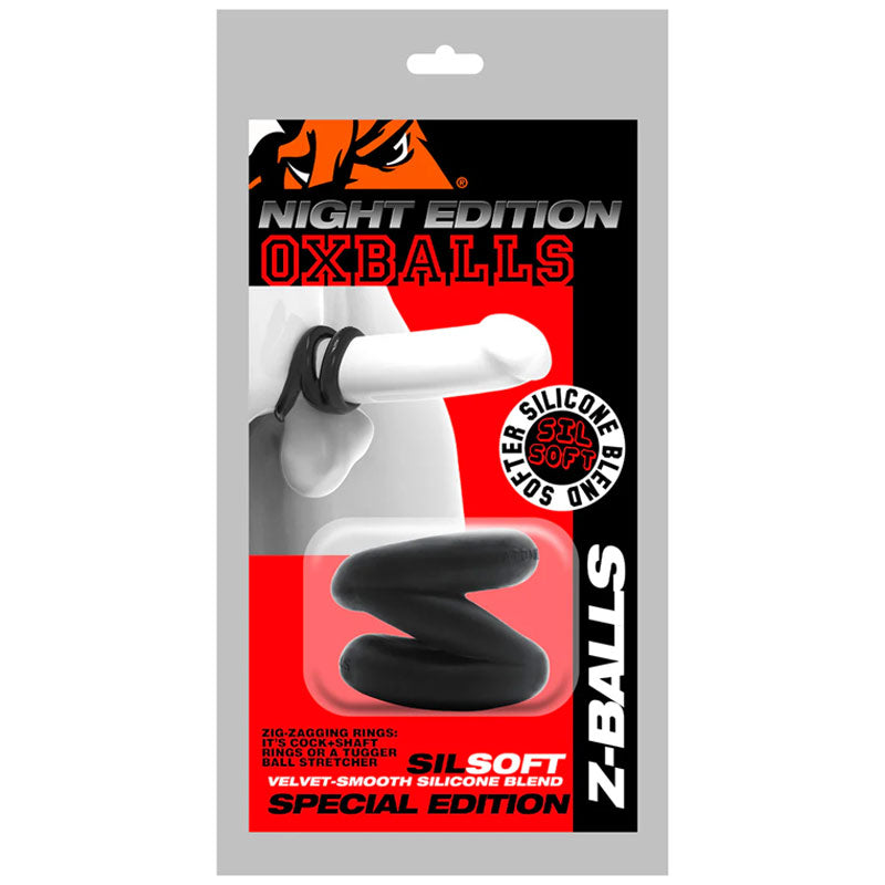 Oxballs Z Balls Zig Zag Cockring Ballstretcher