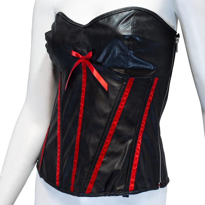 Faux Leather Corset Size XL