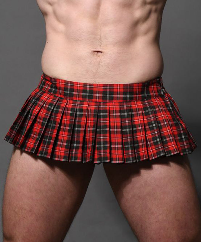 Andrew Christian Unleashed Plaid Skirt