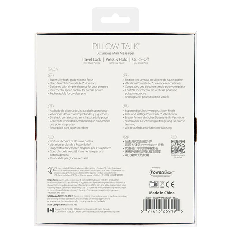 Pillow Talk Racy G-Spot Vibrator