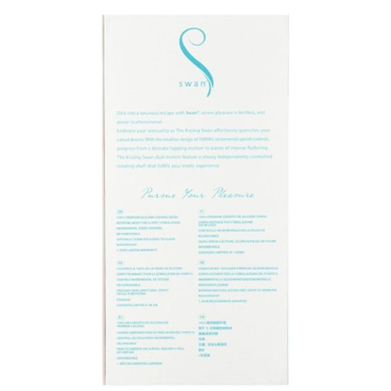 Swan The Kissing Swan Rotating & Vibrating Rabbit Vibrator