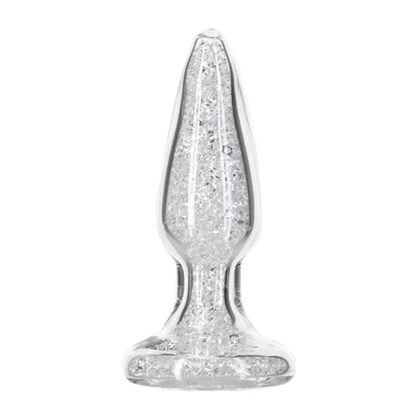 Fancy Luxurious Glass Anal Plug