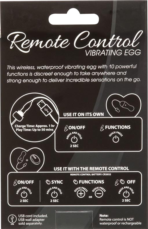 Simple & True Remote Control Egg Vibrator