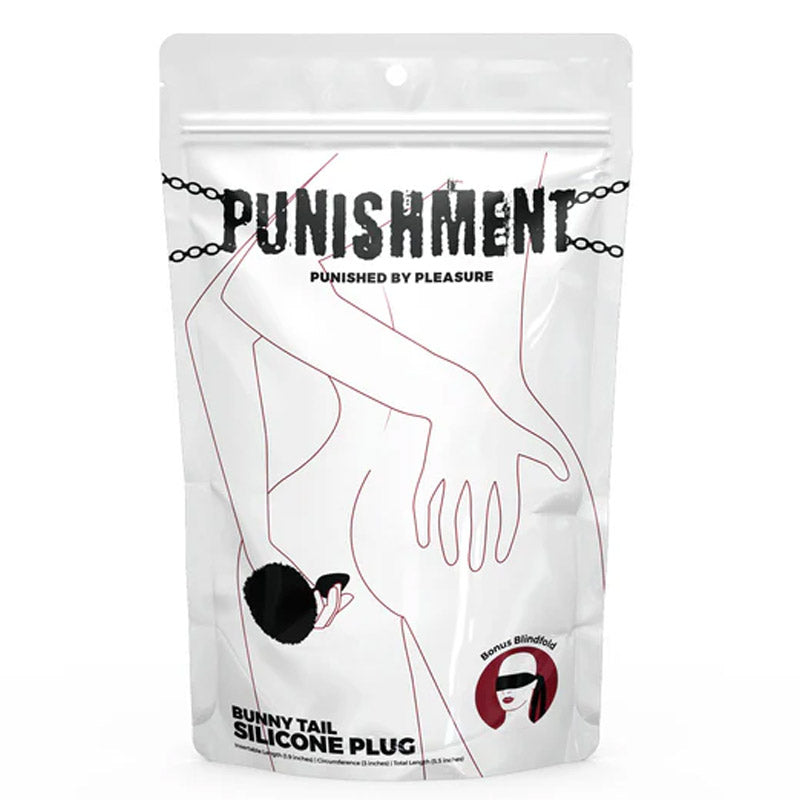 Punishment Bunny Tail Silicone Butt Plug
