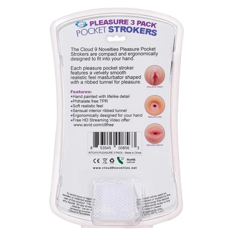 Cloud 9 Novelties Pussy Ass And Mouth Trio Stroker Kit