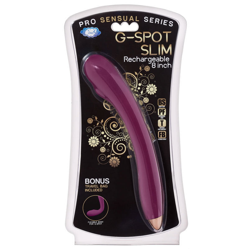 Cloud 9 Novelties Rechargeable 8 Inch G Spot Slim Vibrator