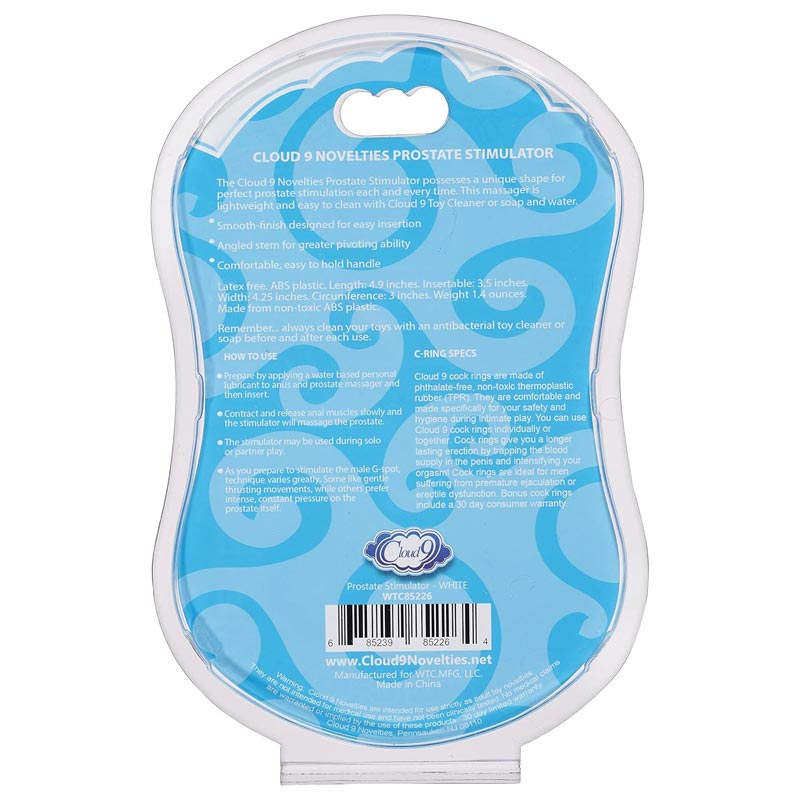 Cloud 9 Novelties Prostate Stimulator With C Rings
