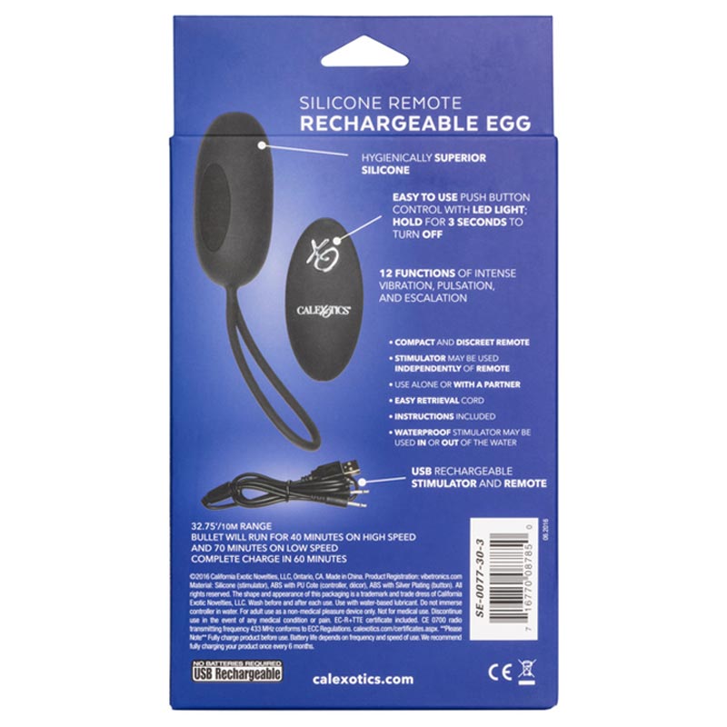 Remote Control Rechargeable Egg