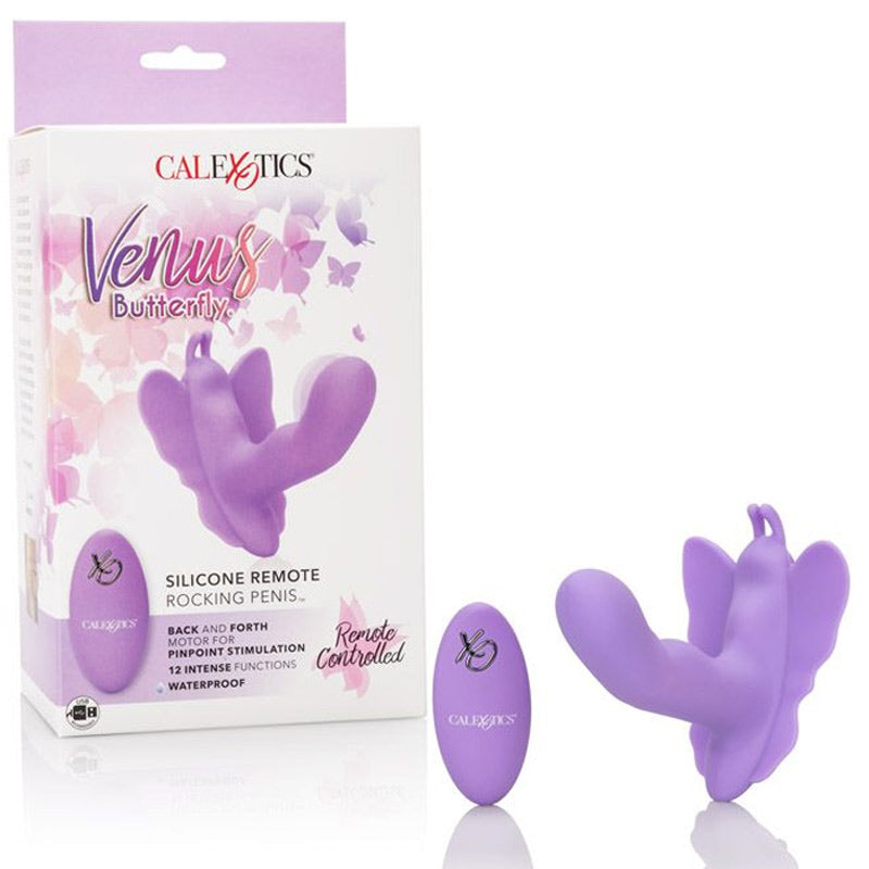 Venus Butterfly Silicone Remote Rocking Penis