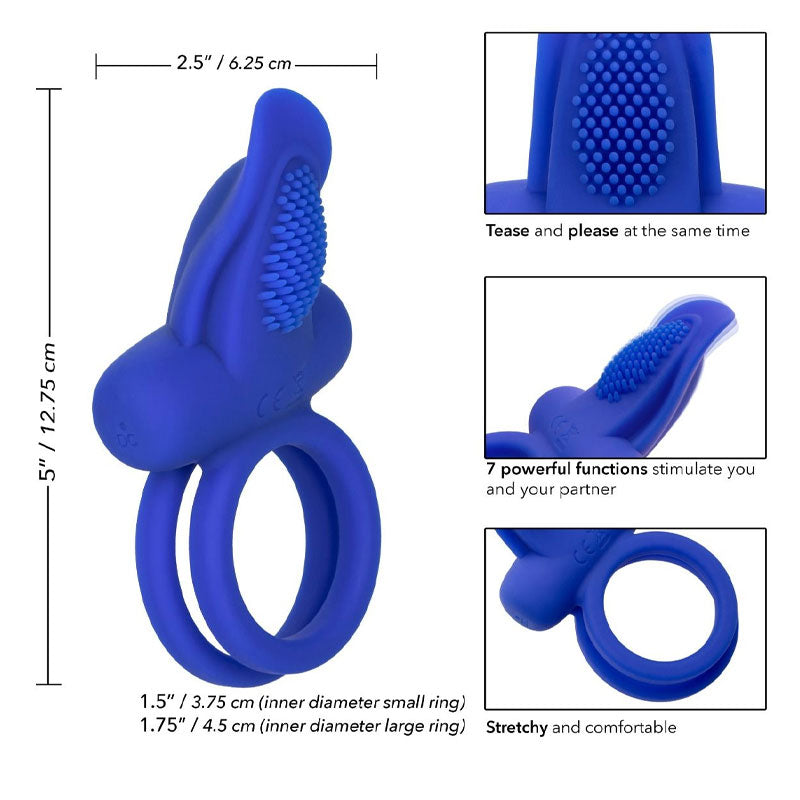 Silicone Rechargeable Dual Pleaser Enhancer