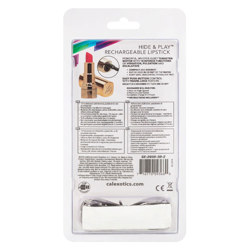 Hide & Play Rechargeable Lipstick