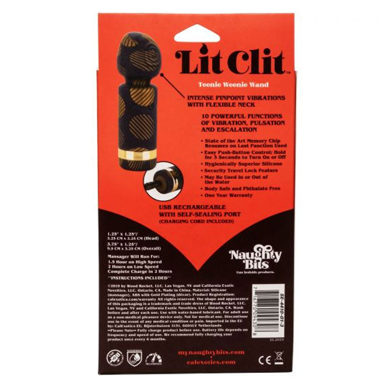 Naughty Bits Lit Clit Teeny Weenie Wand