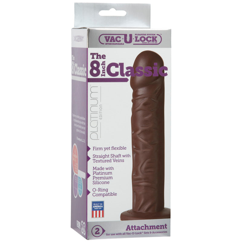 Vac-U-Lock Classic Silicone Dildo - Non-retail Packaging