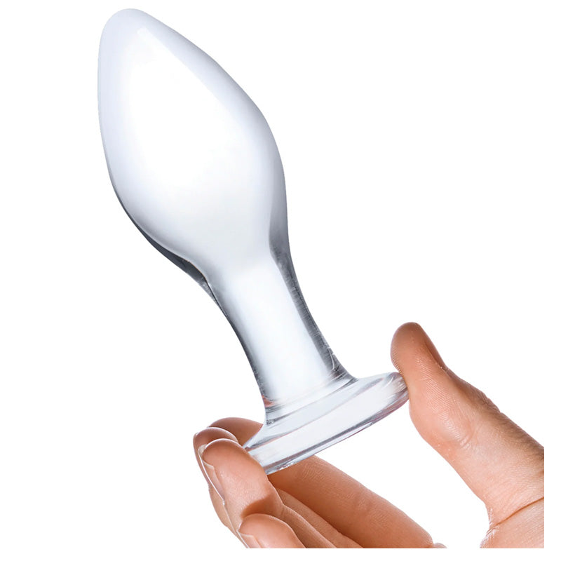 4 Inch Classic Glass Butt Plug
