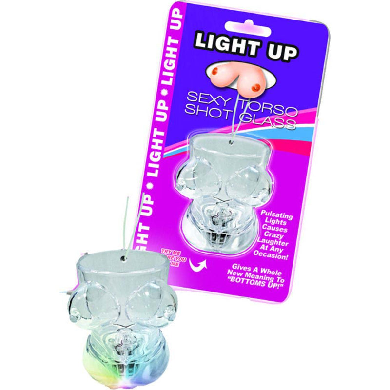 Light Up Boobie Torso Shot Glass