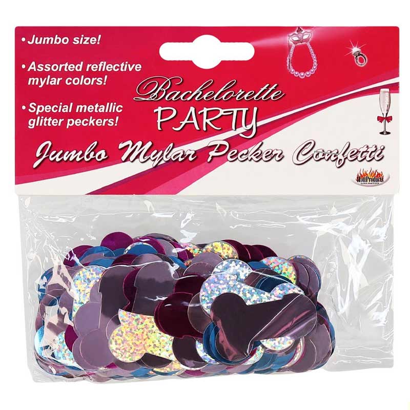 Jumbo Mylar Pecker Party Confetti
