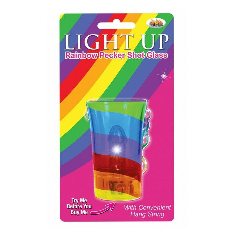 Light Up Rainbow Pecker Shot Glass