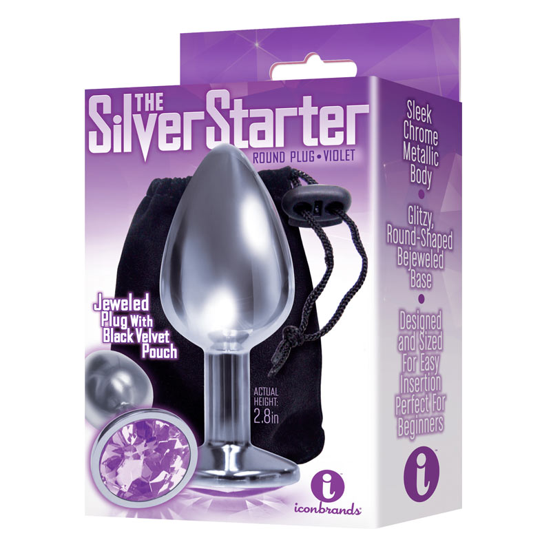 The 9s The Silver Starter Bejeweled Stainless Steel Plug