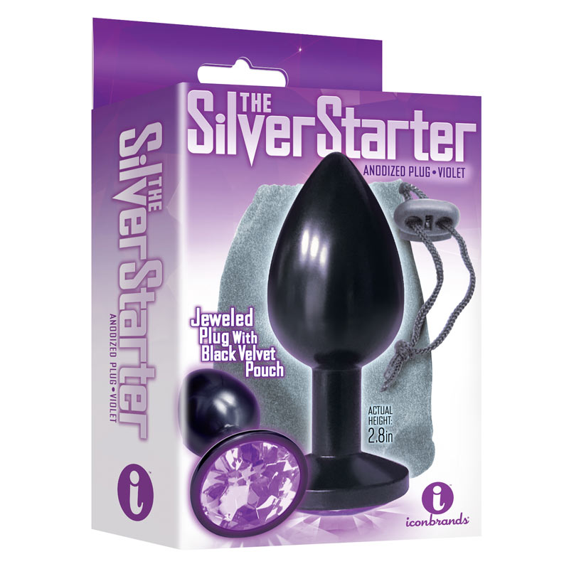 The 9s The Silver Starter Bejeweled Stainless Steel Plug