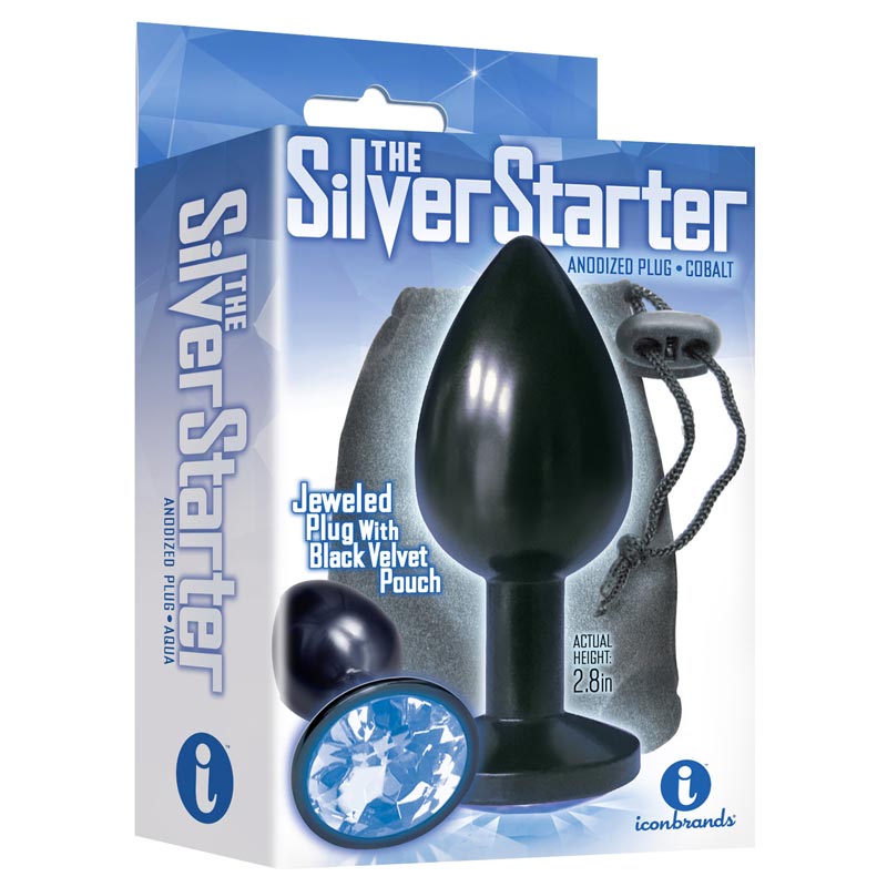 The 9s The Silver Starter Bejeweled Stainless Steel Plug