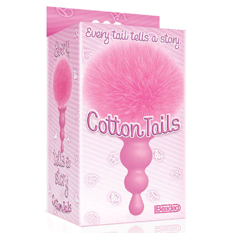 The 9s Cottontails Bunny Tail Butt Plug Beaded