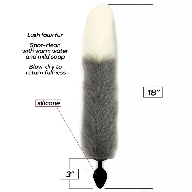 Foxy Silicone Fox Tail Butt Plug