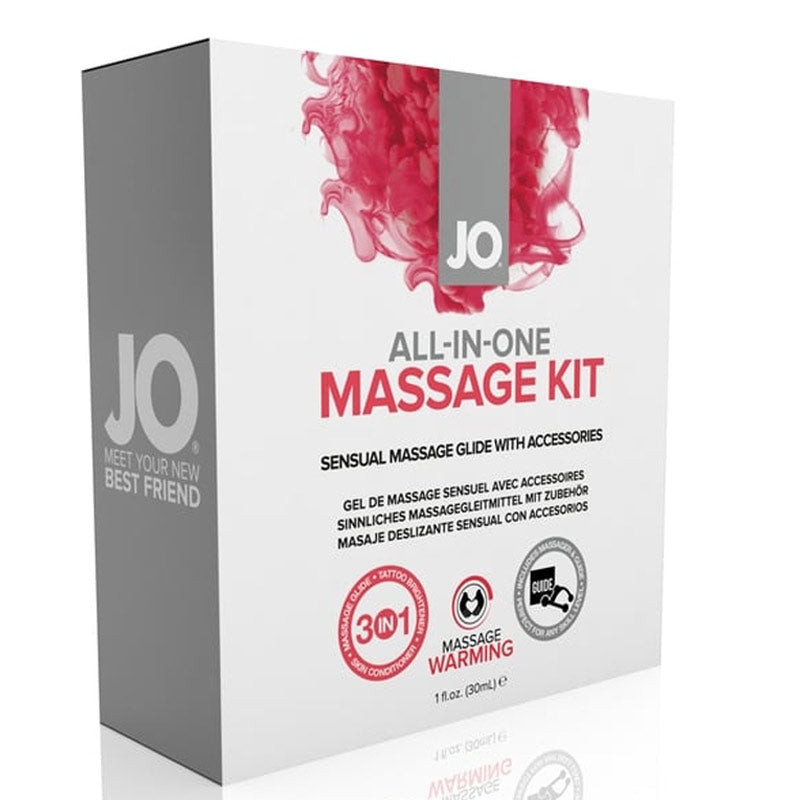 JO AllInOne Massage Glide Kit Warming Gift Set
