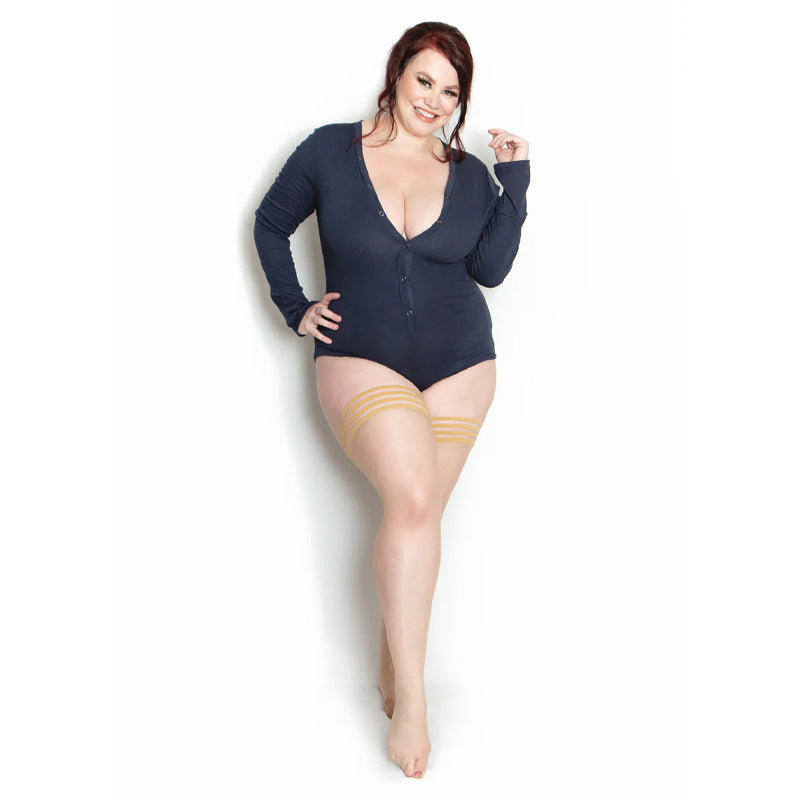 Kixies Jenny Champagne Thigh High Tights