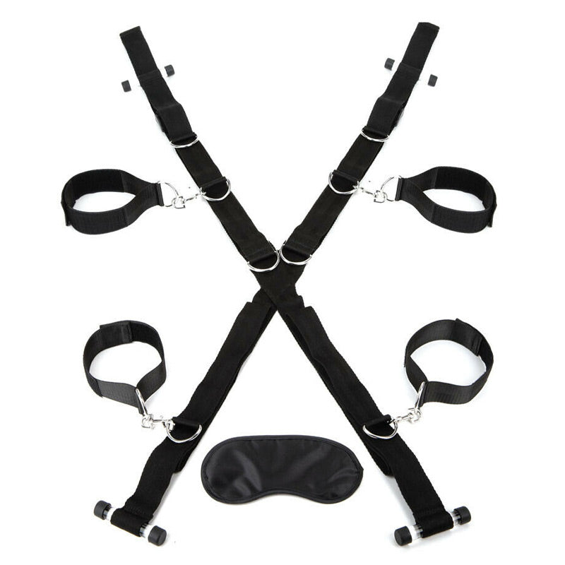Lux Fetish Over The Door Cross Universal Cuffs