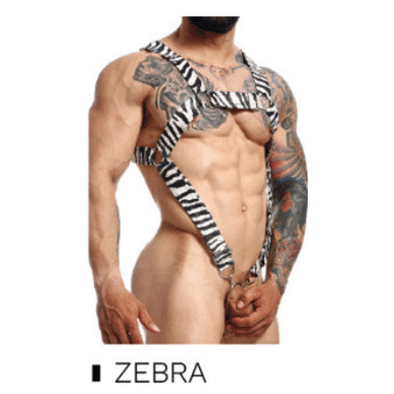 DNGEON Cross Cockring Harness by MOB