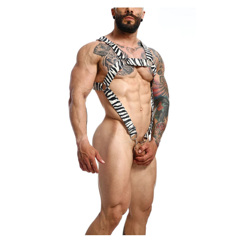 DNGEON Cross Cockring Harness by MOB