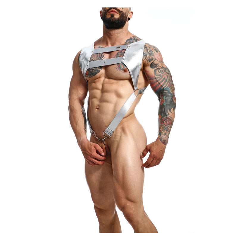DNGEON Croptop Cockring Harness by MOB