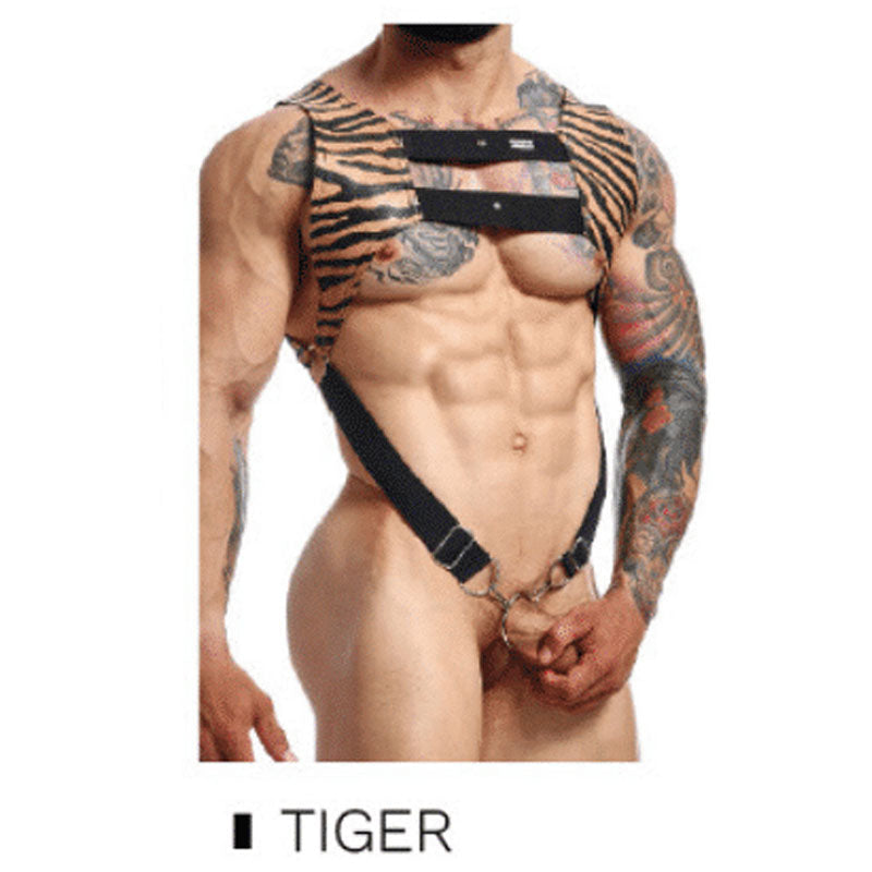 DNGEON Croptop Cockring Harness by MOB