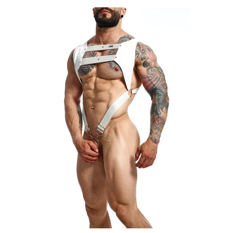 DNGEON Croptop Cockring Harness by MOB