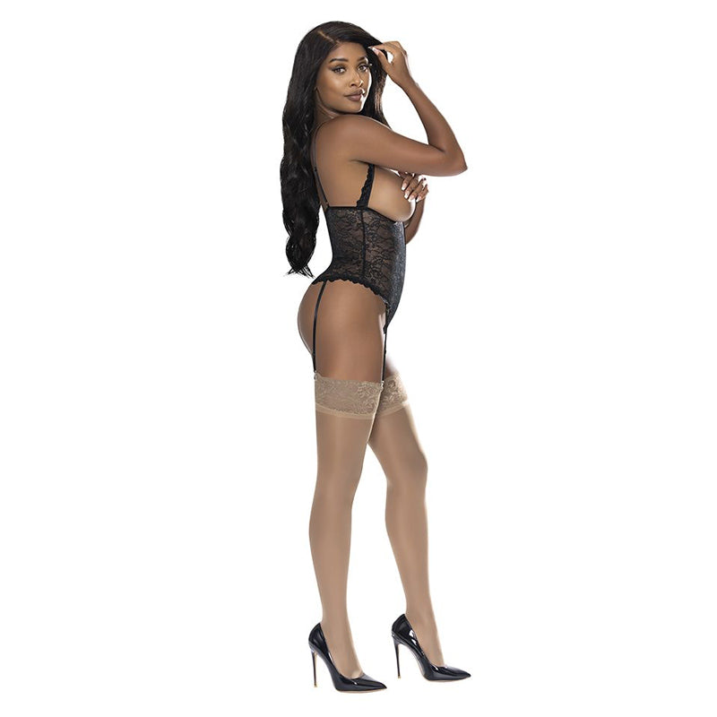 Ooh La Lace Cupless And Crotchless Teddy