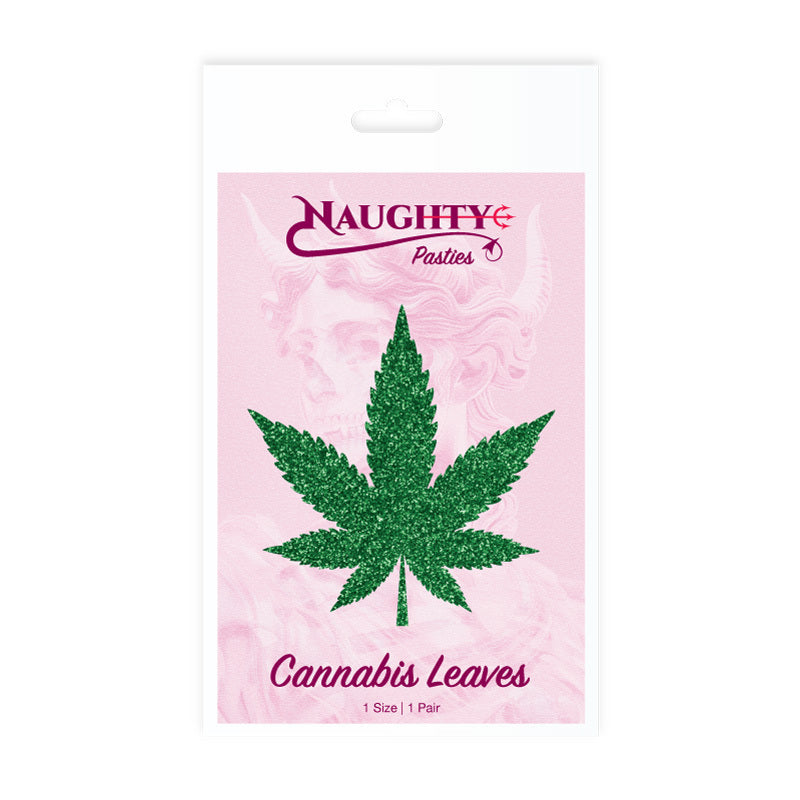 Glitter - Cannabis Leaves Nipple Pasties