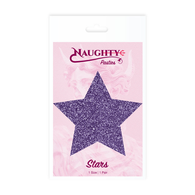 Glitter - Purple Star Nipple Pasties