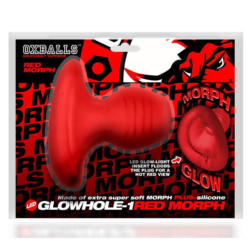 Oxballs Glowhole Morph Hollow Buttplug With LED Insert