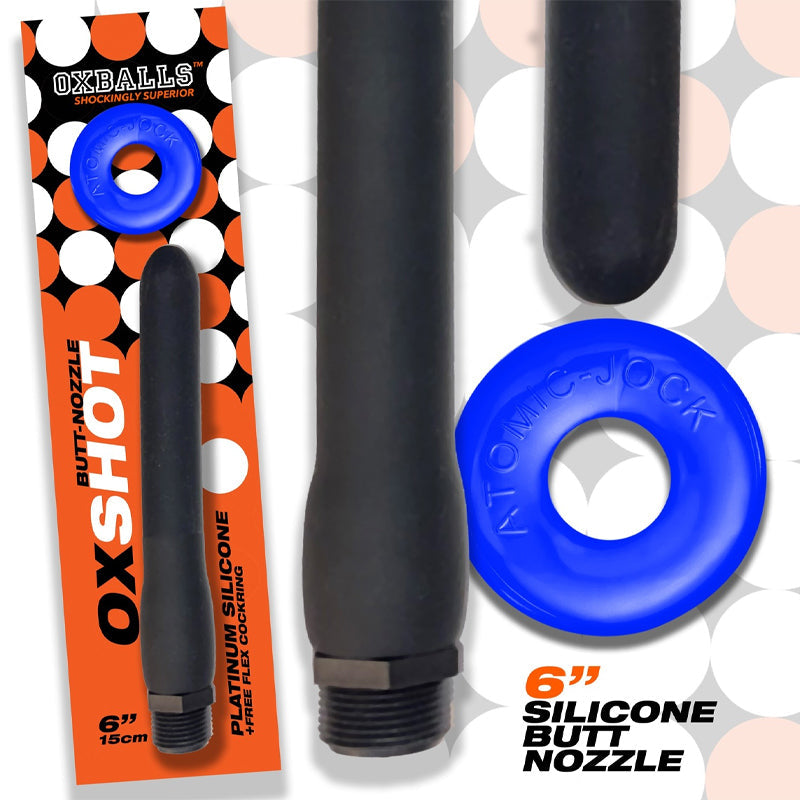 Oxballs Oxshot Butt-Nozzle Shower Hose And Flex Cockring