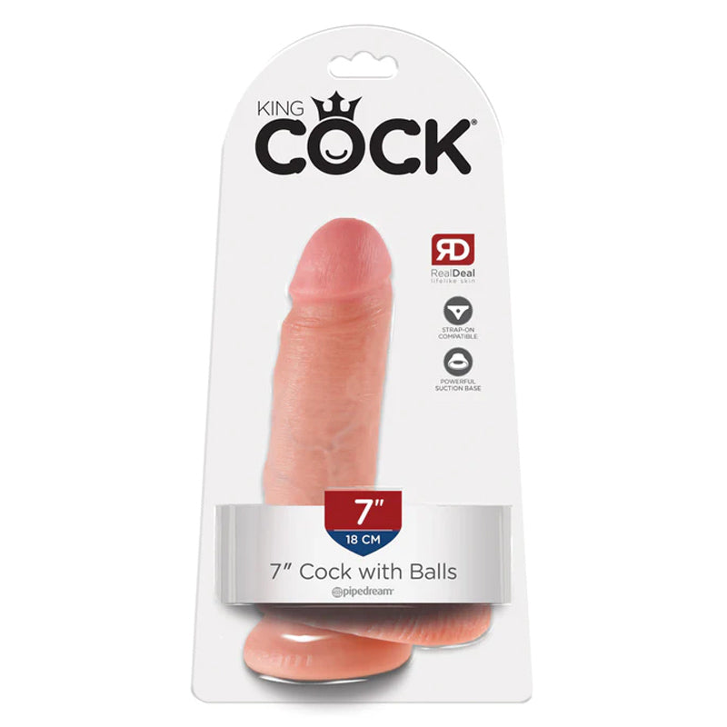 King Cock 7 Inch Cock with Balls