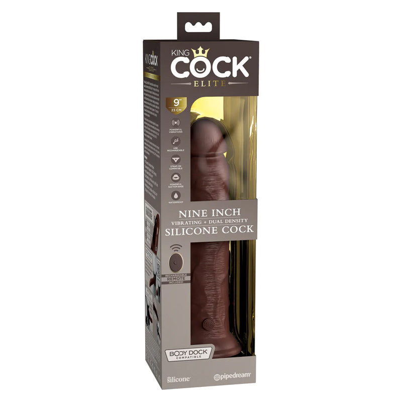King Cock Elite Dual Density Vibe Silicone Cock