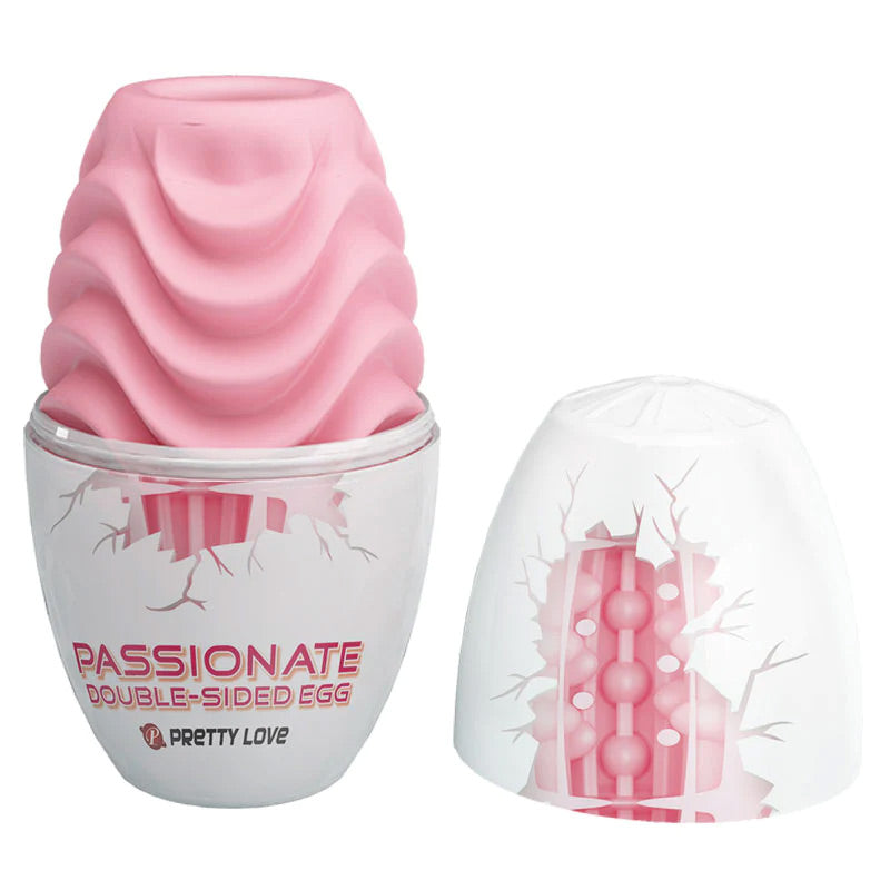 Pretty Love Double-Sided Bring Joy to Life Egg Male Masturbator - Passionate