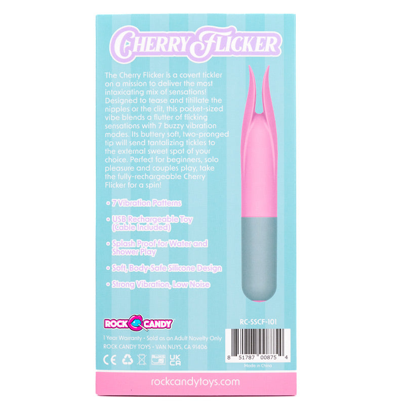 Rock Candy Cherry Flicker-Fluttering Clitoral Vibe