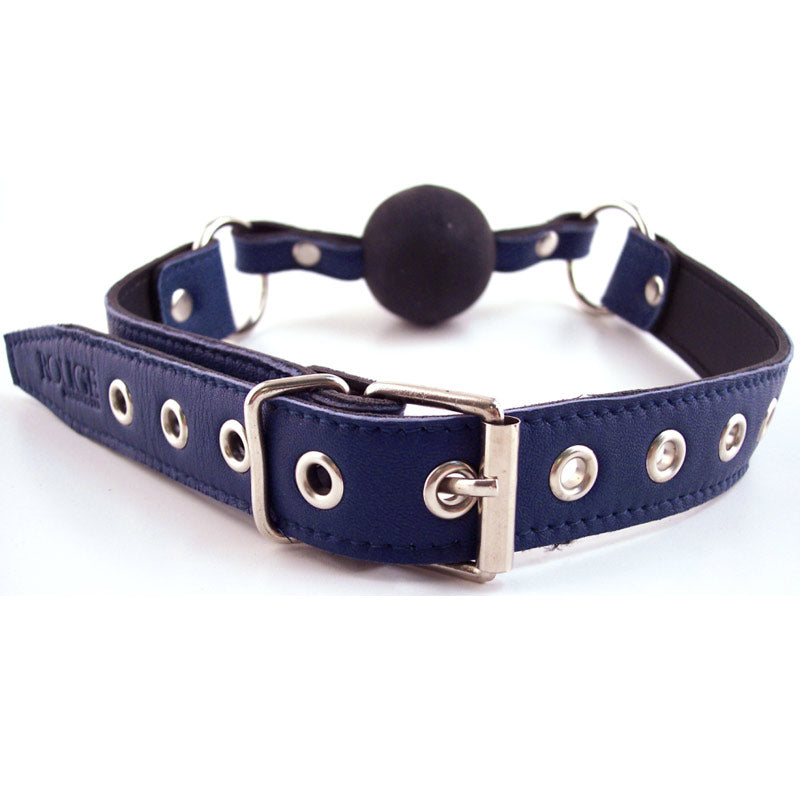 Rouge Garments Leather Ball Gag with Rubber Ball
