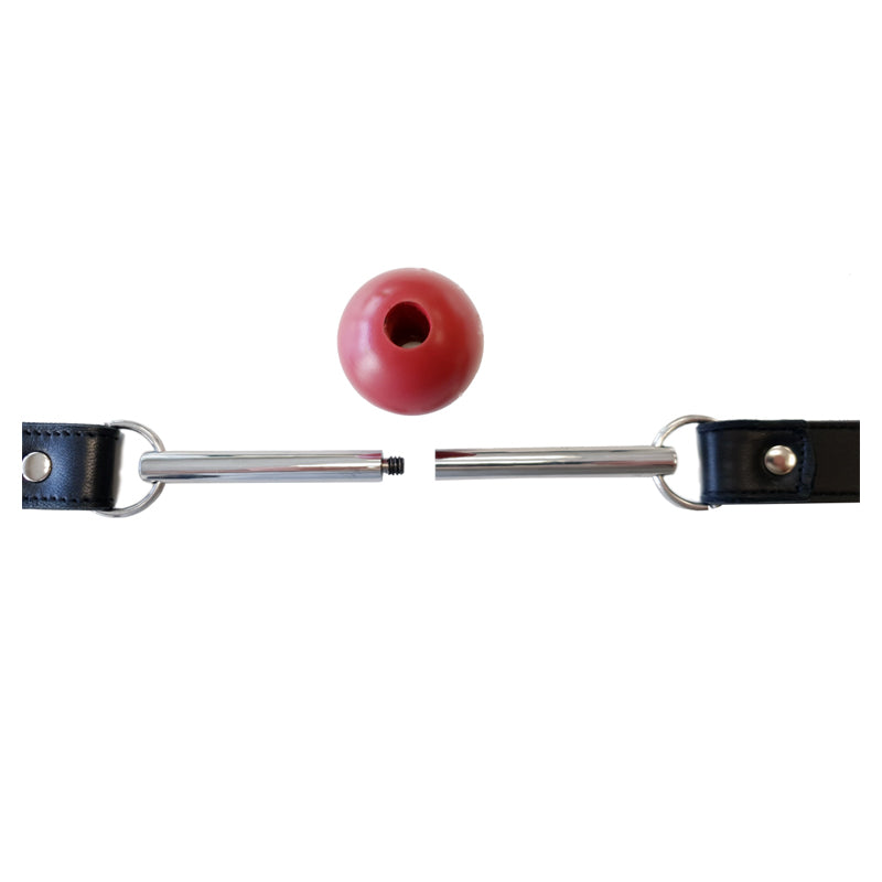Rouge Garments Leather Ball Gag with Removeable Ball