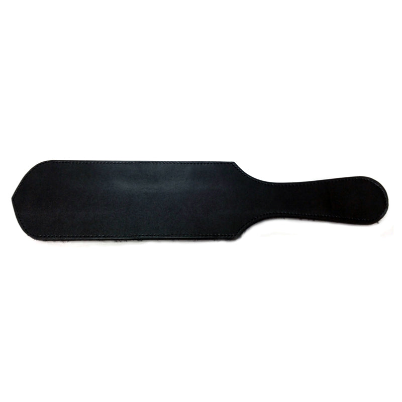 Rouge Garments Leather Paddle with Faux Fur With Fur