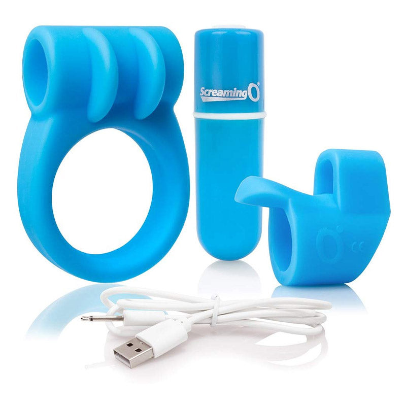 Charged CombO Kit Cock Ring & Bullet Vibrator