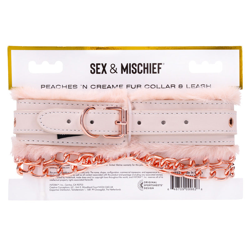Peaches ‘n CreaMe Fur Collar & Leash