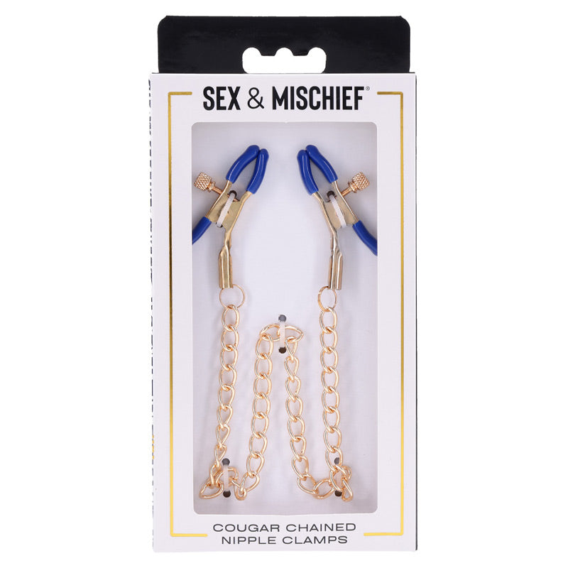 Cougar Chained Nipple Clamps