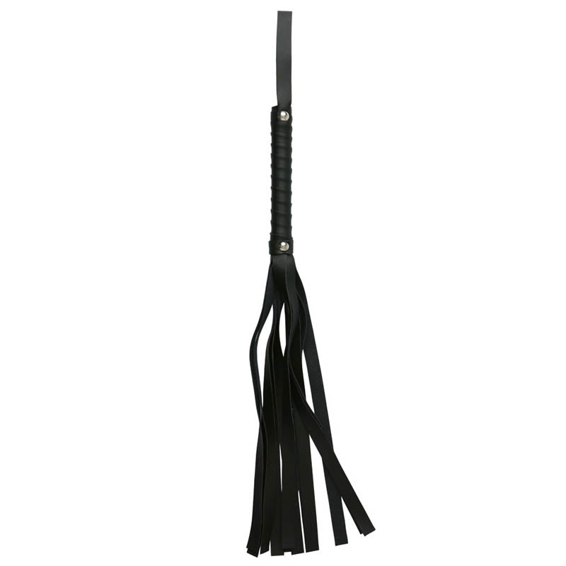 Sex & Mischief Black Faux Leather Flogger